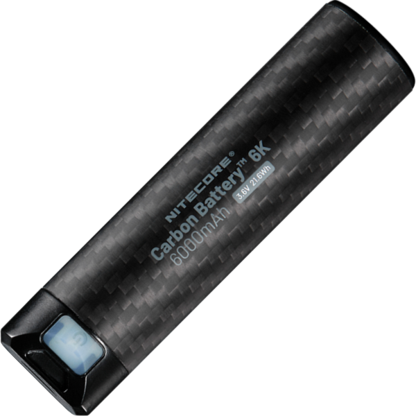 BATERÍA EXTERNA CARBONO USB-C 6000 MAH  BAT-NITE-PB-CARBO6K